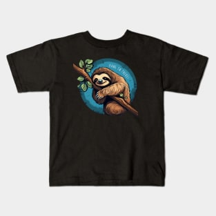 Hang in There Cute Sloth Kids T-Shirt